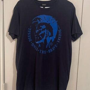 Diesel Men's Dark Blue Graphic Tee
